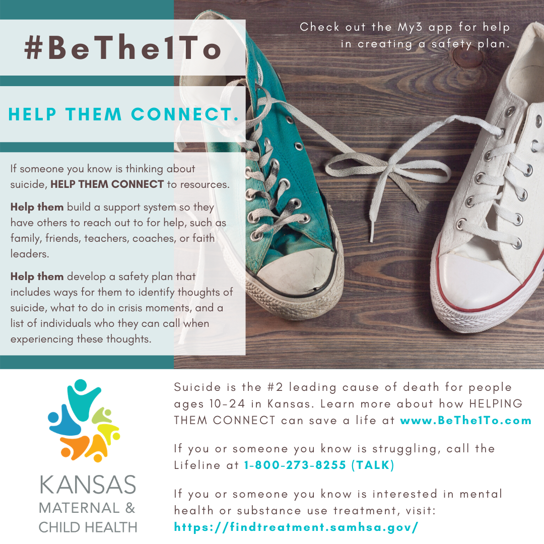 Help them connect graphic - teal and white